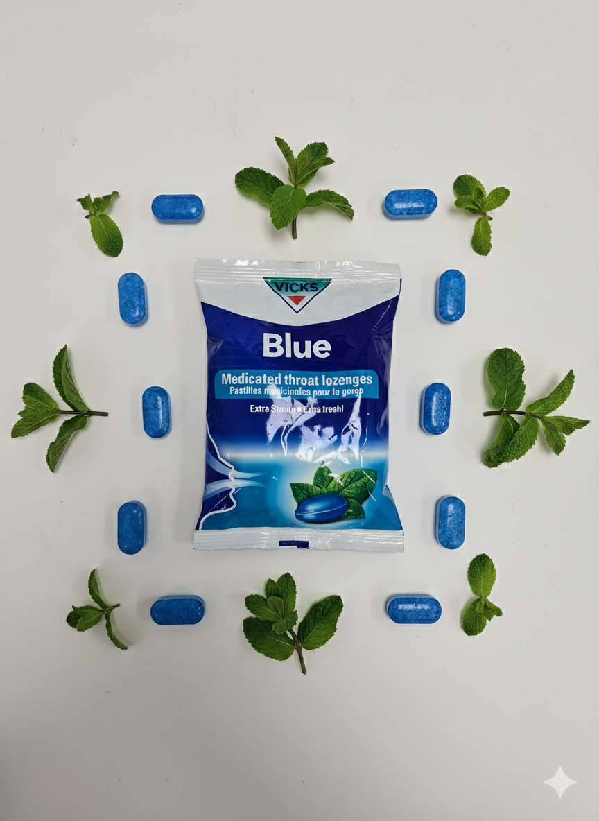 Vicks Baba Blue Menthol Lozenges - Classic Nigerian Cooling Candy - Image 2