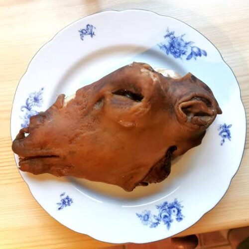 Smoked Lamb Head