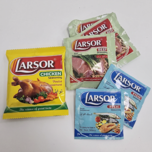 Larsor Triple-Flavor Seasoning Powder 10g - Beef/Chicken/Fish