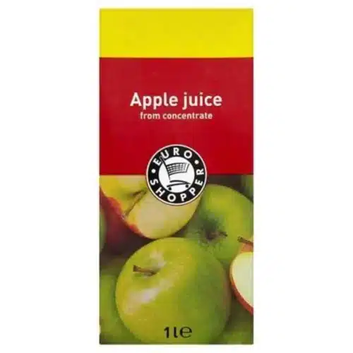 Euro Shopper (ES) Apple Juice - 100% Pure Fruit Refreshment