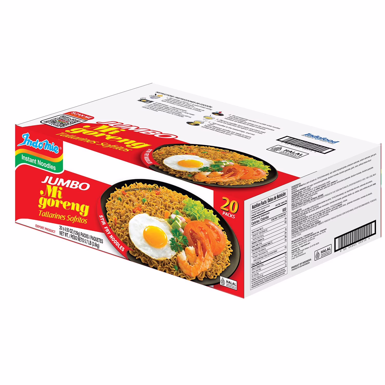 Indomie Variety Box — 20 Packs (5 of each flavour)